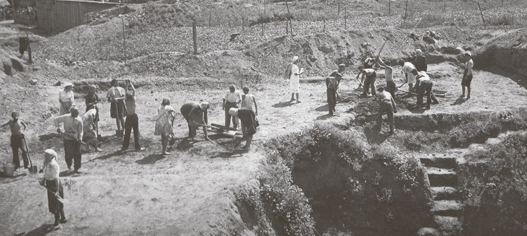 Раскопкі на мінскім замчышчы, 1950 год