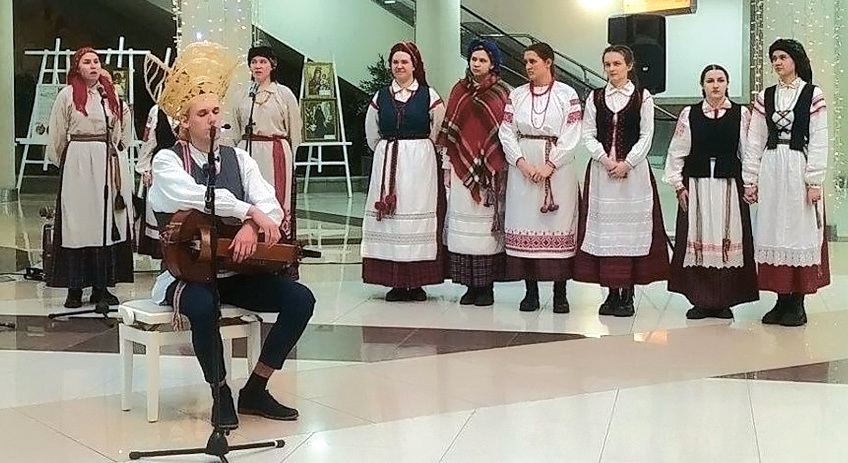 Канцэрт студэнтаў БДУКМ у гандлёвым цэнтры "Сталіца"