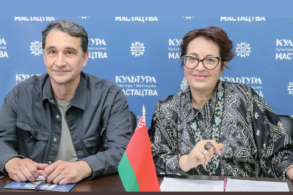 Кампазітар, лаўрэат Дзяржаўнай прэміі Рэспублікі Беларусь, прафесар Алег Хадоска і галоўны рэжысёр Вялікага тэатра Беларусі Ганна Маторная
