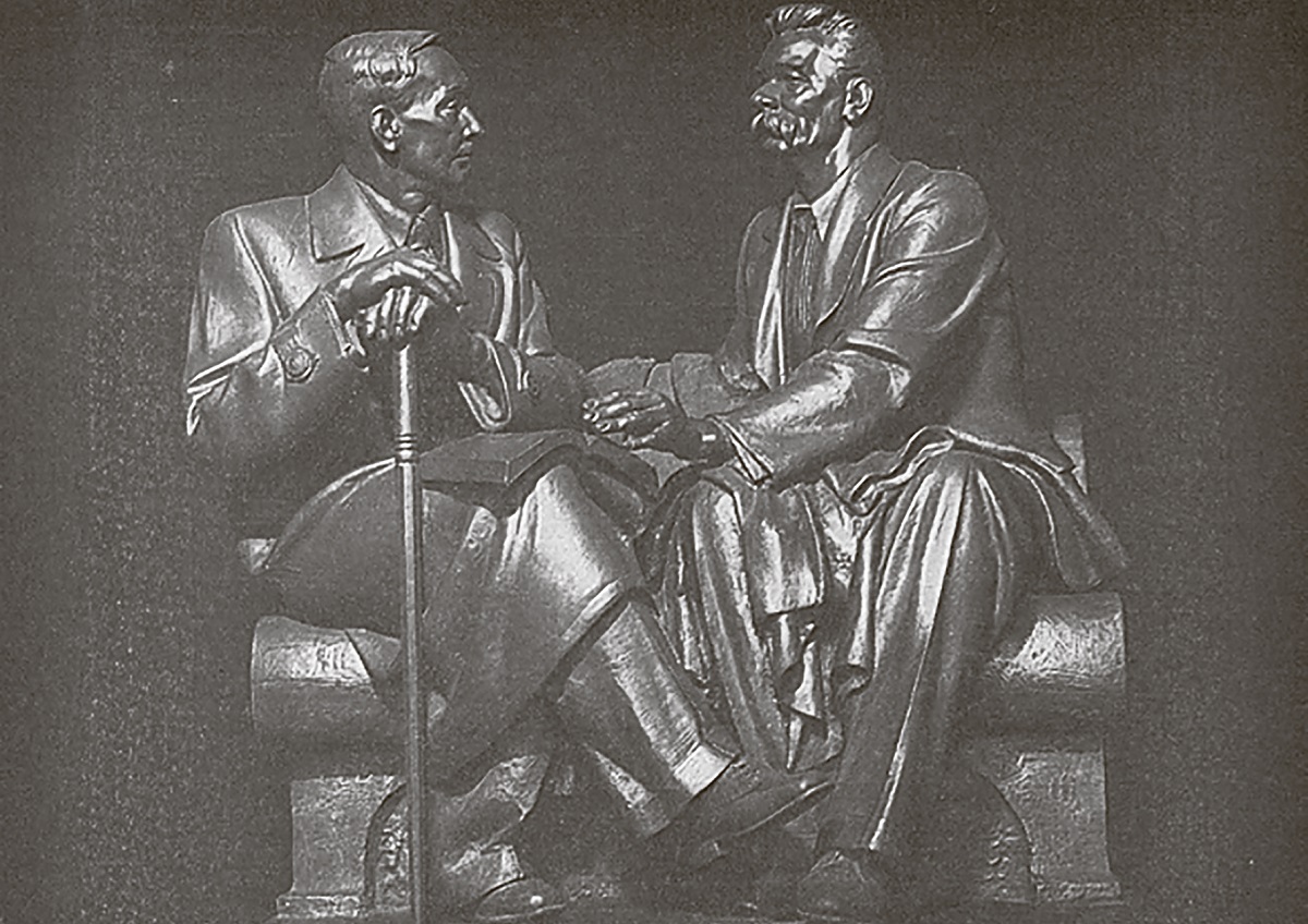 А.Глебаў. "Я.Купала і М.Горкі", 1947 г.
